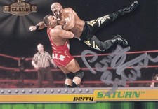 Perry Saturn Signed WWF 2001 Fleer Championship Clash Card #32 WWE Autograph ECW