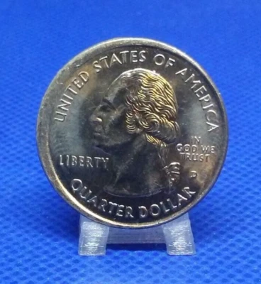 1999-D Connecticut State Quarter Off Center Error  - Gem - Image 1 of 2