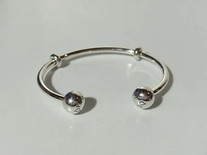 Pandora Moments Silver Open Bangle Armspange 596477-1 - Bild 1 von 7
