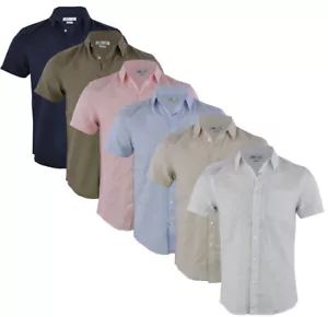 Mens Tokyo Laundry Linen Short Sleeved Shirt Casual Summer Classic Collar S-XXL - Picture 1 of 7