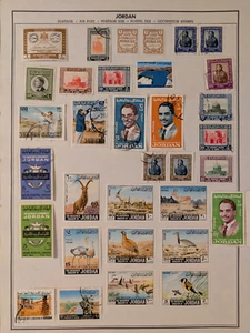 Jordan - Nice lot of 60+ M/U stamps, F/VF. See 2 pics. - Picture 1 of 2