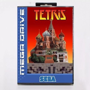 Free Ship Tetris 16bit MD Game Card With Retail Box for Sega Genesis Mega Drive 