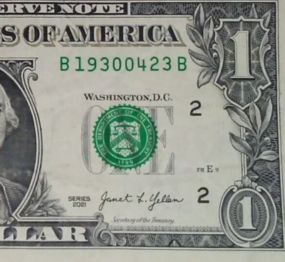 APRIL 23rd 1930 Birthday Anniversary Date Note One Dollar Bill Series 2021 - Image 1 of 3