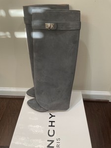 givenchy shark boots suede