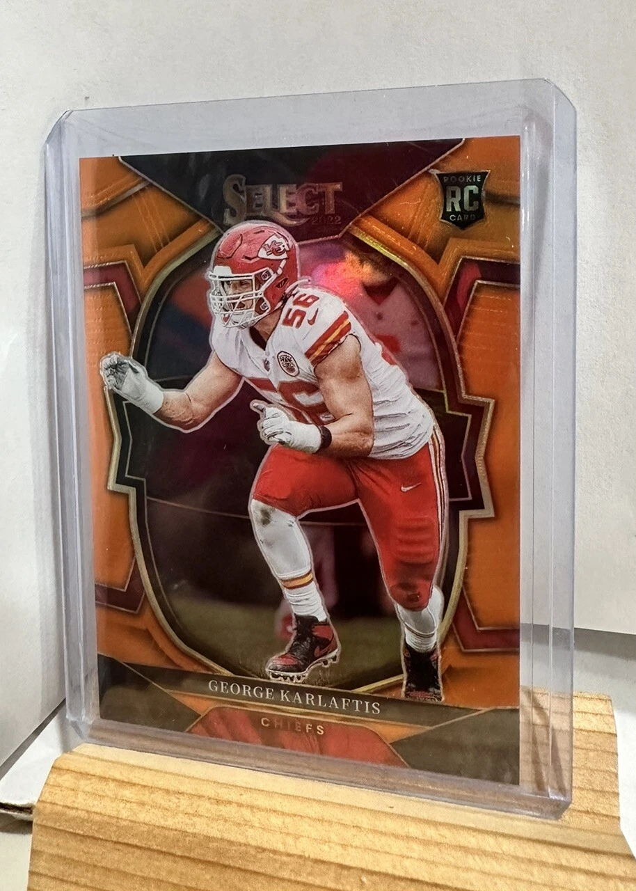 2022 Select RC Orange Prizm /49 Concourse George Karlaftis Kansas City Chiefs