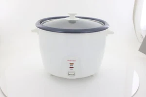 Arrocera persa GOLDA con tapa de vidrio, 8 tazas, blanca - Imagen 1 de 3