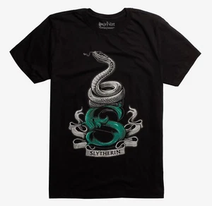 HARRY POTTER: SLYTHERIN LOGO T-SHIRT - Size LARGE - New with Tags! - Picture 1 of 2