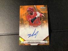 2023 BOWMAN STERLING NELSON RADA PROSPECT ORANGE ON CARD AUTO 17/75 ANGELS#PA-NR