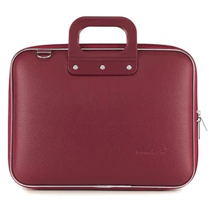 Bombata - Burgundy Red Medio Classic 13" Laptop Case/Bag with Shoulder Strap - Picture 1 of 4