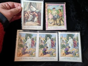 Vintage 1932 Lot Of 5 Religious Christian Trading Cards Berean Lesson Providence - Picture 1 of 10