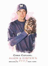 2007 Topps Allen and Ginter Milwaukee Brewers Baseball Card #283 Chris Capuano