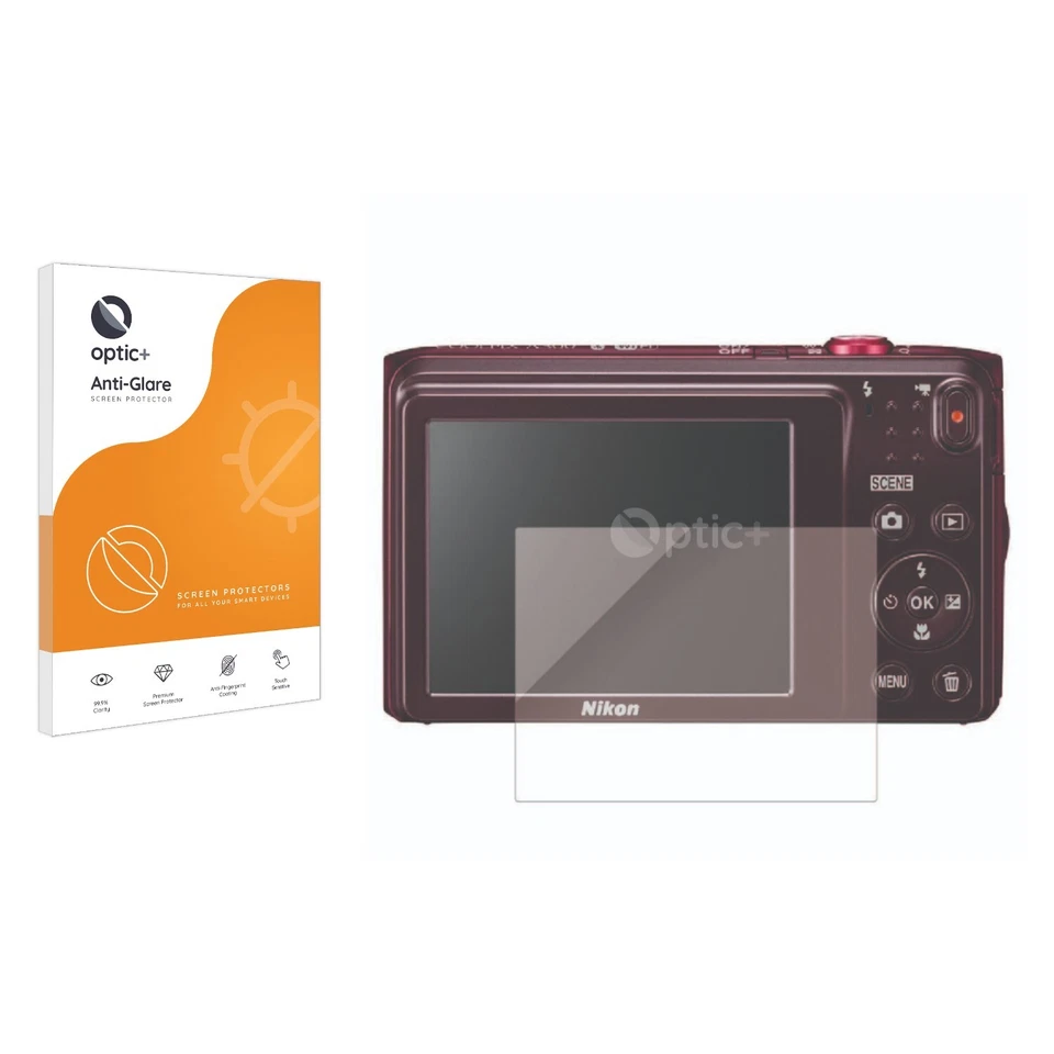 Optic+ Anti-Glare Screen Protector for Nikon Coolpix L28 - Image 1 of 3