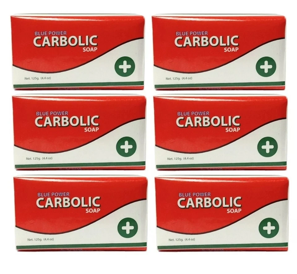 Blue Power Carbolic Soap Antiseptic 125g | pack of 6