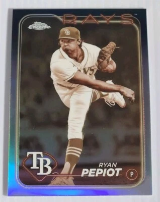 2024 Topps Chrome - Sepia Refractor #128 Ryan Pepiot - Image 1 of 2