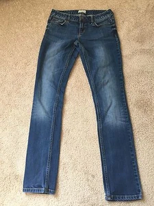 Aeropostale Jeans Ladies Woman's Ashley Ultra Skinny Medium Wash Denim SZ 3/4 - Picture 1 of 12