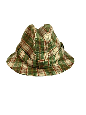 Sombrero a Cuadros Tweed Tejido a Mano Vintage 7 1/8 Donegal Clásico Highlands 58 Foto 1 de 4