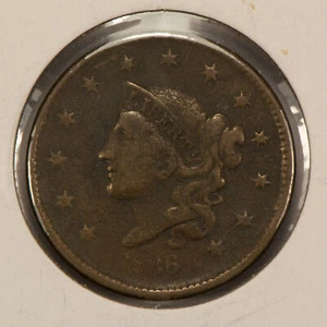 1836 1c Coronet Head Large Cent - Mid-Grade Details - SKU-Y2522 - Picture 1 of 2