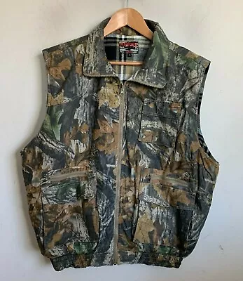 Ranger By Merrill & Forbes Vest Reversible Green Camo Black Beige Plaid Size L  - Image 1 of 4