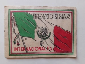 Vintage Mexican Sticker Album BANDERAS INTERNATIONAL FLAGS Complete from 30's - Picture 1 of 10