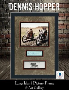 Dennis Hopper Easy Rider signiert Schnitt Signatur individuell gerahmt Beckett - Bild 1 von 10