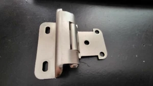 New 2-1/2" Stainless Overlay Concealed Cabinet Door Hinge - Picture 1 of 6