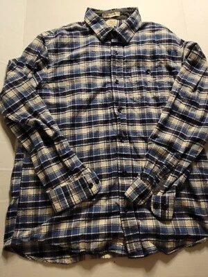 LL Bean Slightly Fitted Flannel Button Up Shirt Mens Large Plaid Long Sleeve - Image 1 of 4