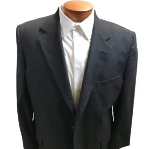 Jos. A. Bank Mens Blazer Jacket Sz 48R Charcoal Gray Wool Sport Coat Single Vent - Picture 1 of 17