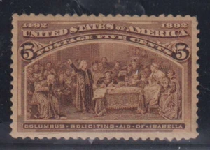 E2545: US #234 Mint, OG, XF, LH/H; CV $50+ - Picture 1 of 1