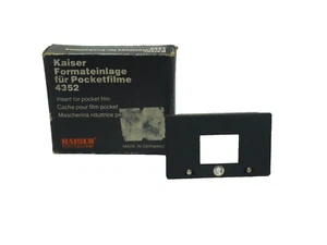 Kaiser negative insert for 110 Pocket Film (4352) - Picture 1 of 2