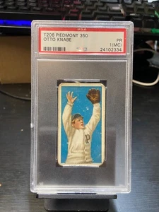 PSA 1 Poor Miscut T206 Piedmont 350 Philadelphia P. Otto Knabe Tobacco Card JC - Picture 1 of 3