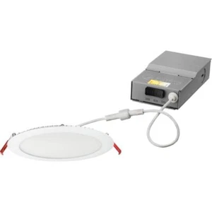 Lithonia Lighting Ultra Thin Wafer 8" Matte White Recessed LED Kit NEW - Picture 1 of 7