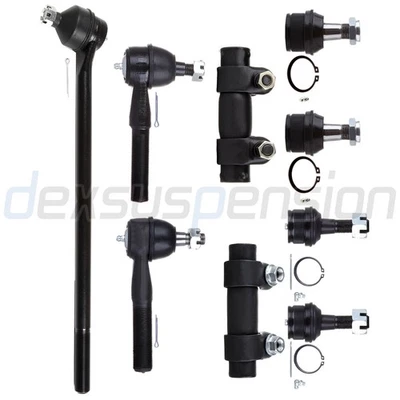 9x Para Ford Bronco F-150 1980-1996 Kit de extremo de varilla de amarre exterior de rótula inferior delantera Foto 1 de 4