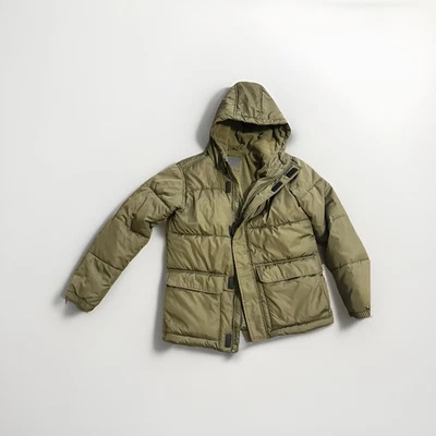 Куртка армейская зеленая для мальчиков XL 14-16 старая темно-синяя с капюшоном - Изображение 1 из 4