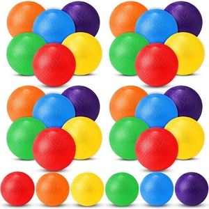 30 Pezzi Palline Parco Giochi 6 Pollici Dodgeball Kick Balls per Bambini Adulti Colorfu... - Foto 1 di 7