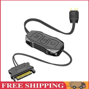 COOLMOON AR-1 AURA ARGB Mini-Controller-Kabel 3-polig auf SATA für Lüfter-Lichtl - Afbeelding 1 van 12