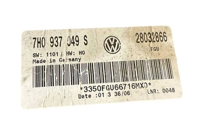 Centralina comfort VW TRANSPORTER V T5 Furgon 7H0937049S 2.50 Diesel 33186179 - Immagine 1 di 4
