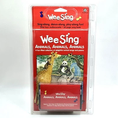 Wee Sing Animals Animals Animals Cassette & Songbook Sealed 1999 – Kids Songs - Image 1 of 4