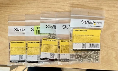 NIP StarTech Lot Computer Replacement Case Screws 17 Bags =  850 Ct 6-32 .25 - Image 1 of 4