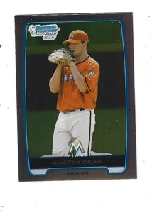 2012 Bowman Chrome Draft Entwurf Plektren Refraktoren #BDPP58 Austin Dean Marlins - Bild 1 von 2