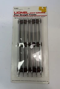 LIONEL Train 4 Straight 027 Gauge Tracks 6-5017 8 3/4" Long - New old Stock - Picture 1 of 2