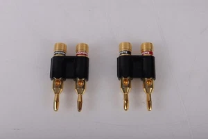 Par de enchufes banana dobles Radio Shack - Imagen 1 de 4