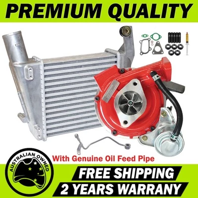 GEN1 High Flow Turbo&Intercooler&Oil Feed Pipe For Nissan Navara D22 YD25 2.5L - Image 1 of 4