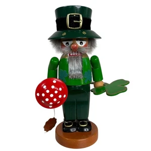 Steinbach Leprechaun Nutcracker 11” Original Volkskunst Wooden St Patrick’s Day - Picture 1 of 9