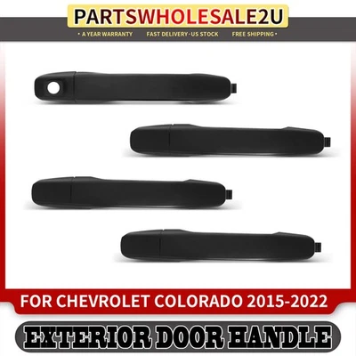 4Pcs Upgraded Metal Exterior Door Handle for Chevrolet Colorado 2015 2016-2022 - Image 1 of 4