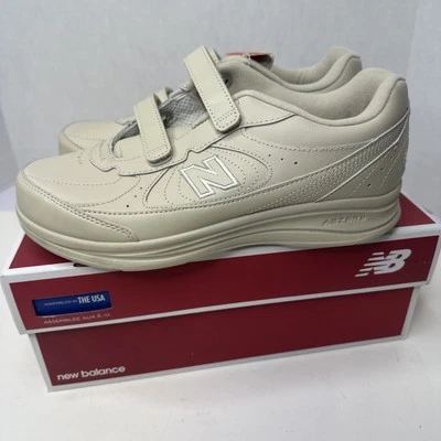 New Balance 577 DSL-2 Beige Leather Walking Shoes Hook and Loop Women’s 9.5 EE - Image 1 of 4