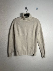 Suéter Belstaff Reino Unido 100 % lana virgen cuello alto arena para hombre talla mediana - Imagen 1 de 9