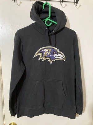 NFL Baltimore Ravens Fútbol Adulto Grande Sin Marca Negro Sudadera con Capucha Foto 1 de 4