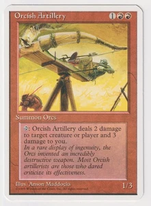 Miscut Orcish Artillery LP 4th Ed MTG Magic Error Misprint Alpha Cut Corners! - Picture 1 of 2