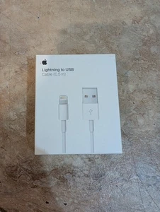 Apple Lightning to USB Cable in White (0.5 m) ME291AM/A - OEM Brand New Sealed - Photo 1 sur 4