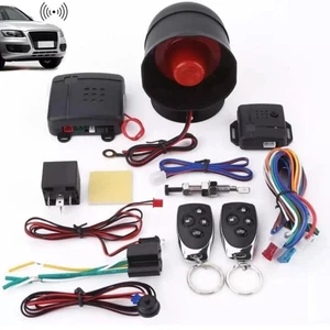 Universal Car Alarm System Security Keyless Entry System with 2 Key Fobs W7I9 🔥 - Picture 1 of 12
